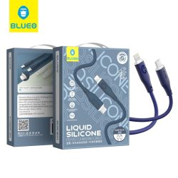   Blueo Liquid Silicone PD Lightning 20W 1.2M Adatkábel - Sötétkék