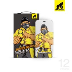   Apple iPhone 14 Pro TG Receiver Dustproof 2.5D Silk Full Üvegfólia - Fekete