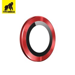   Apple iPhone 14/14 Plus TG Armor Pro 3D Kamera Védő Üvegfólia - Piros