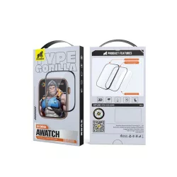 Apple iWatch Ultra 49mm TG 3D Curved Fólia - Fekete