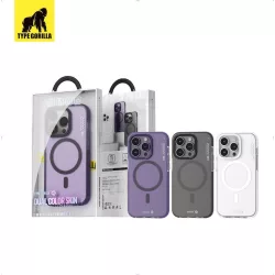   Apple iPhone 14 Pro Max TG Dual Color Skin Magsafe Hátlap - Fekete tok