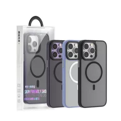   Apple iPhone 14 Pro Max TG Skin Friendly Drop Magsafe Hátlap - Lila
