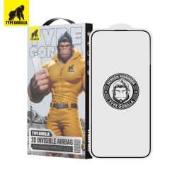   Apple iPhone 14 Pro Max/15 Plus TG Invisible Airbag Anti-Broken 3D Full Üvegfólia - Fekete