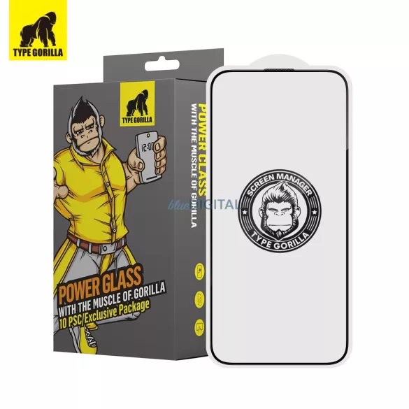 Apple iPhone XS/11 Pro TG ESD Anti-Static 10 Darabos 2.5D Full Üvegfólia - Fekete