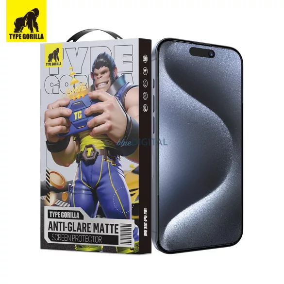 Apple iPhone 17 Pro Max/16 Pro Max TG ESD Anti-Glare 2.5D Full Üvegfólia - Fekete