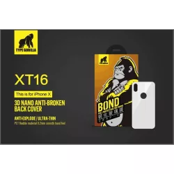   Apple iPhone 8 Plus TG 3D Nano Hátlapi Ütésálló Fólia - Fehér