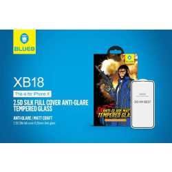   Apple iPhone 7/8 Plus Blueo Anti-Glare 2.5D Silk Full Üvegfólia - Fehér