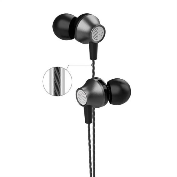Devia C07 Metal In-Ear Headset - Fekete