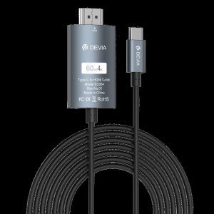 DEVIA Storm USB Type-C 2M 4K HDMI kábel  - Fekete