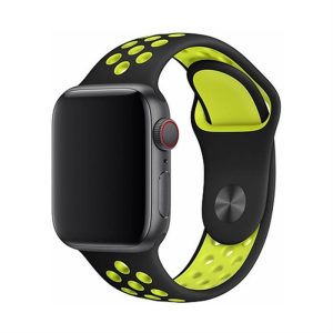 Apple iWatch Devia Delux Sport 2 42/44mm óraszíj - Fekete/Sárga