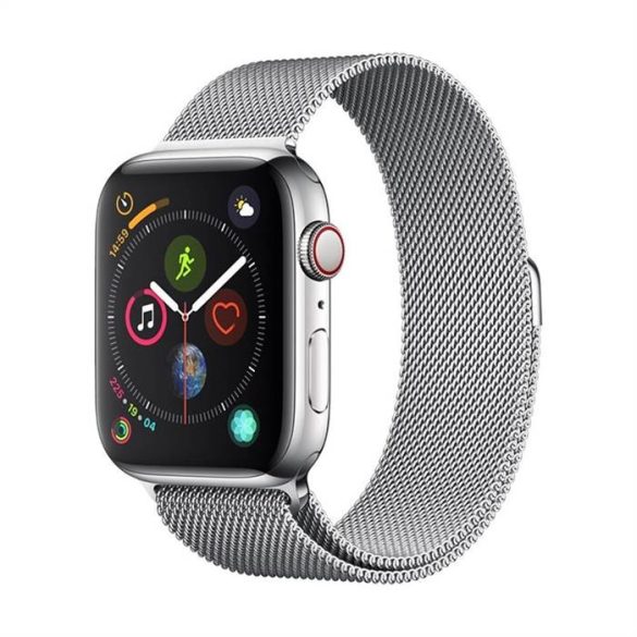 Apple iWatch Devia Elegant Milanese 42/44mm óraszíj - Ezüst