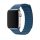 Apple iWatch Devia Elegant Leather Loop 42/44mm óraszíj - Kék