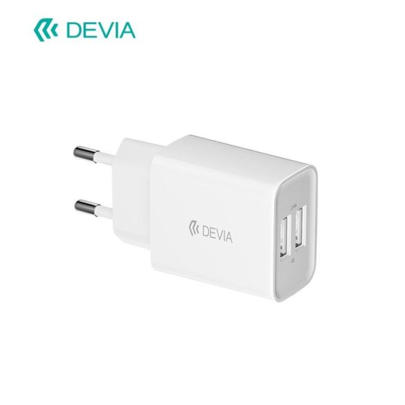 Devia RLC-526 Smart 2.4A 2xUSB Hálózati Töltőfej - Fehér