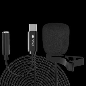 DEVIA EM064 Smart USB Type-C Audió Mikrofon - Fekete