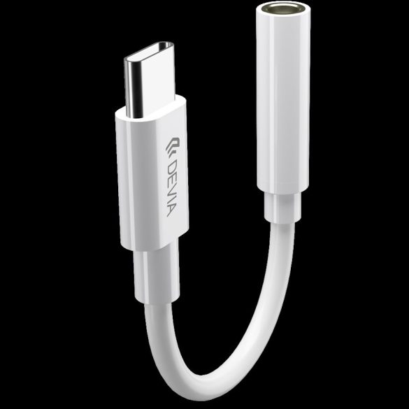 Devia EC608 USB Type-C Audió és töltő Adapter - Fehér