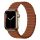 Apple iWatch Devia Delux Sport 3 Silicone Magnet 42/44/45mm Óraszíj - Saddle Brown