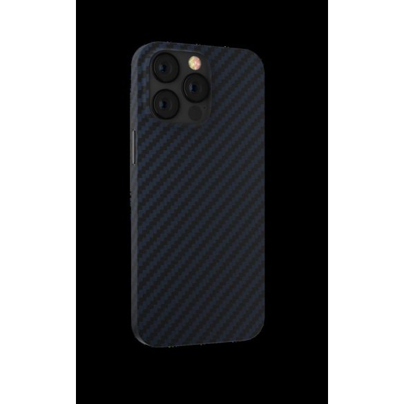 Apple iPhone 14 Plus Devia Carbon Fiber Magsafe Ultra Slim Hátlap - Kék