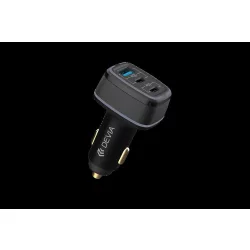  Devia EA361 Extrem Speed 2xPD + QC 3.0 115W Autós Töltőfej- Fekete