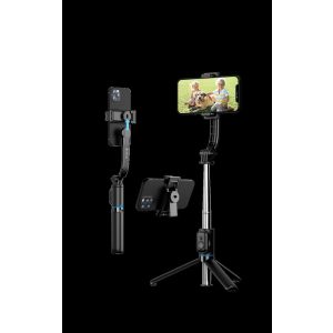 Devia Tripod Stand Multifunkciós Wireless Selfi Bot - Fekete