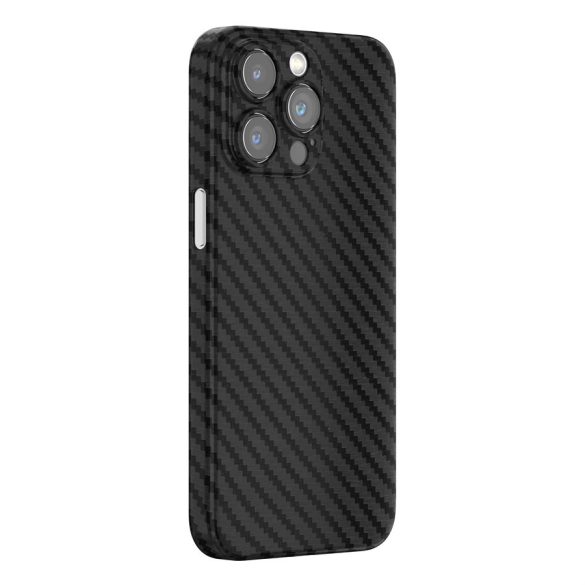 Apple iPhone 15 Devia Wing Ultra Slim Matt Hátlap - Carbon