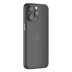   Apple iPhone 15 Plus Devia Wing Ultra Slim Matt Hátlap - Fekete