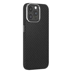   Apple iPhone 15 Plus Devia Carbon Fiber Magsafe Ultra Slim Hátlap - Fekete