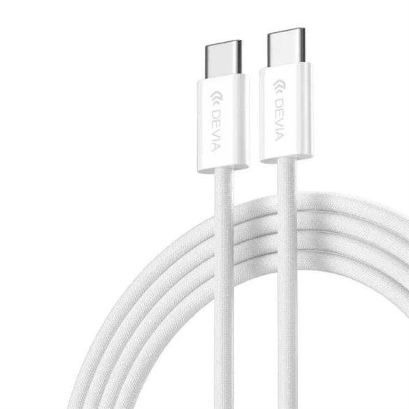 DEVIA EC325 Smart PD 60W USB Type-C 1M Adatkábel - Fehér