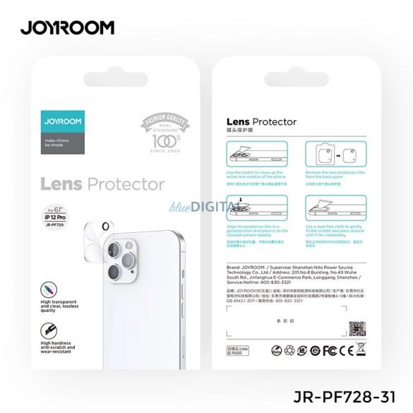 Apple iPhone 11 Pro/11 Pro Max Joyroom JR-PF075 3D Kameravédő Üvegfólia - Átlátszó