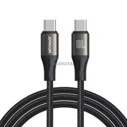 Joyroom S-A25 100W USB Type-C 1.2M Adatkábel - Fekete