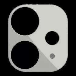   Apple iPhone 11 Pro/11 Pro Max Joyroom JR-PF044 Knights 3D Fém Kamera Védő Üvegfólia - Ezüst