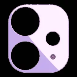   Apple iPhone 11 Joyroom JR-PF043 Knights 3D Fém Kamera Védő Üvegfólia - Világoslila