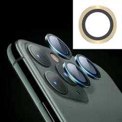   Apple iPhone 11 Joyroom JR-PF096 3D Fém Kamera Védő Üvegfólia - Arany