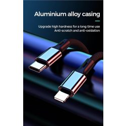   Joyroom S-L422 Prime 2in1 3A Lightning/Lightning 1.2M Adatkábel - Fekete