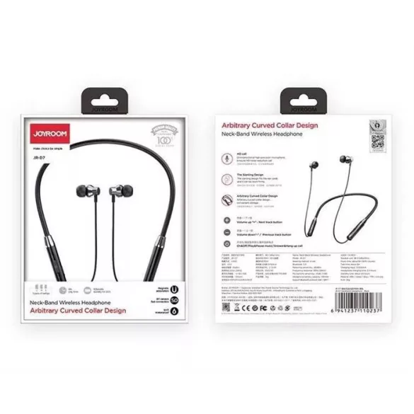 Joyroom JR-D7 Wireless Sport Headset - Fekete