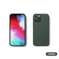   Apple iPhone 12 Mini JOYROOM JR-BP798 Liquid Silicon Hátlap - Sötétzöld