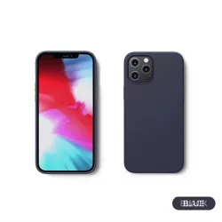   Apple iPhone 12/12 Pro JOYROOM JR-BP799 Liquid Silicon Hátlap - Sötétkék
