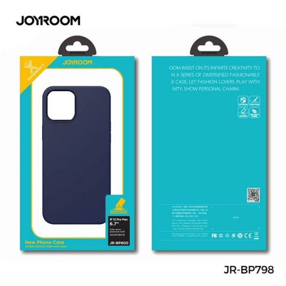 Apple iPhone 12 Pro Max JOYROOM JR-BP800 Liquid Silicon Hátlap - Fekete