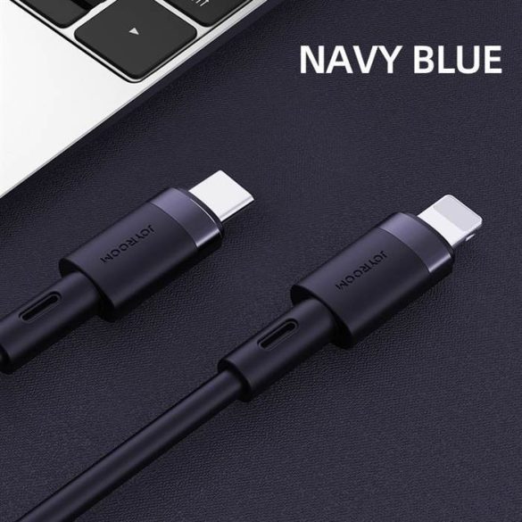 Joyroom S-1230N9 PD USB Type-C 3A 1.2M Adatkábel - Sötétkék