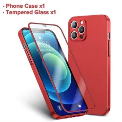   Apple iPhone 13 Pro Max JOYROOM JR-BP928 360 Full Cover Hátlap - Piros