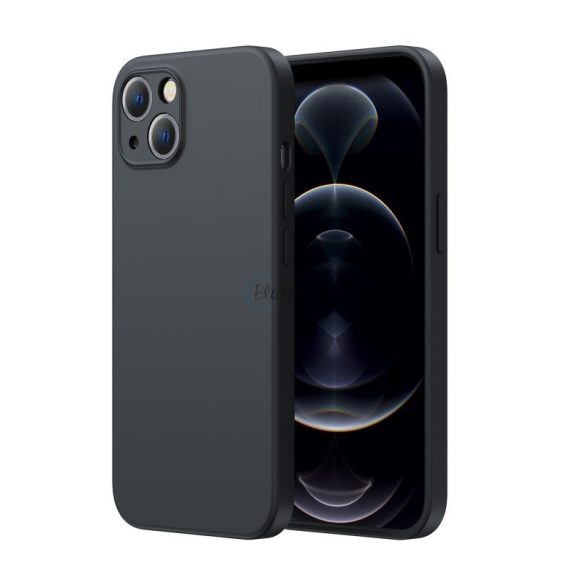 Apple iPhone 13 Pro Max Joyroom JR-BP952 2in1 Magsafe Liquid Silicone Hátlap és 0.33mm 9H Üvegfólia - Fekete