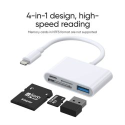 JOYROOM S-H142 Lightning/OTG és Töltő Adapter - Fehér