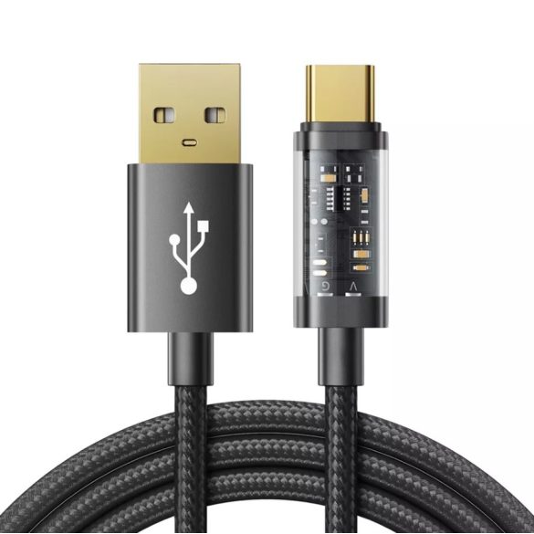 Joyroom S-UC027A20 3.0A USB Type-C 2M Adatkábel - Fekete