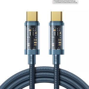 Joyroom S-CC100A20 PD USB Type-C 100W 2M Adatkábel - Kék