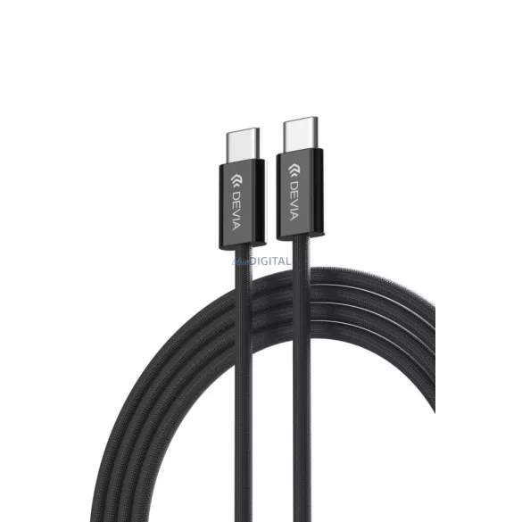 DEVIA EC325 Smart PD 60W USB Type-C 1M Adatkábel - Fekete