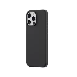   Apple iPhone 16 Pro Max Devia Nature Liquid Silicone Magsafe Hátlap - Fekete