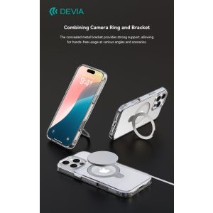 Apple iPhone 16 Pro Max Devia Clean Magsafe Shockproof Hátlap - Átlátszó