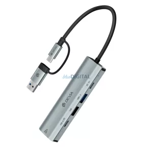 Devia EC701 Pro2 5in1 Multi PD HUB Adapter - Grafit