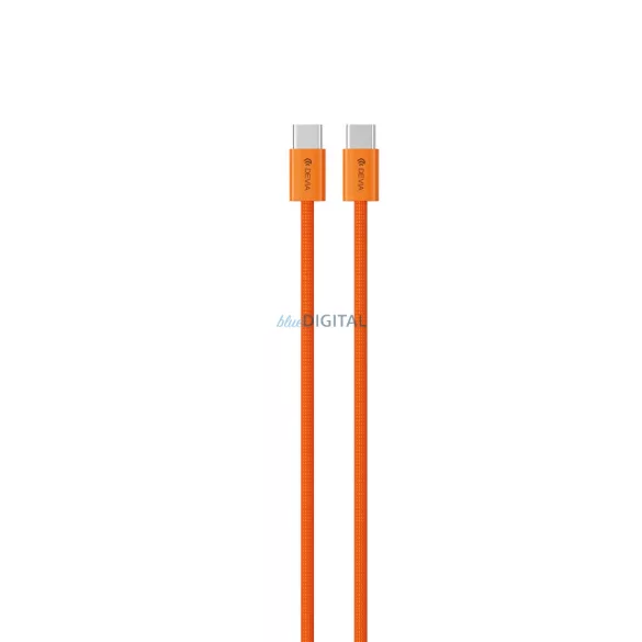 DEVIA EC325 Smart PD 60W USB Type-C 1M Adatkábel - Narancssárga