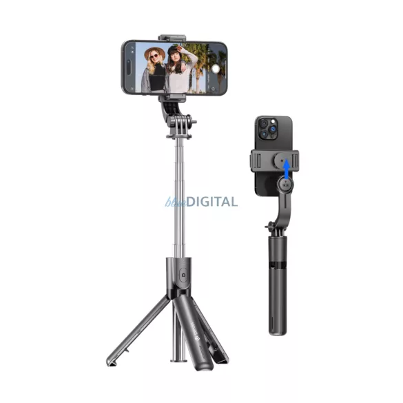 Devia F01 Lite1 Tripod Stand Multifunkciós Wireless Selfie Bot - Fekete