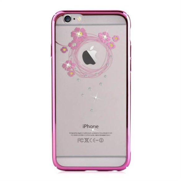 Apple iPhone 6/6s Devia Crystal Garland Swarovski Hátlap - Rózsaszín